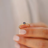 Minimal Evil Eye Ring