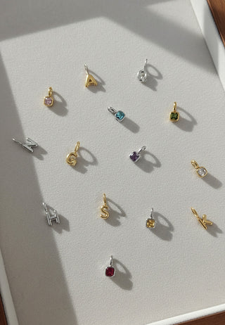 Keepsake Initial Birthstone Necklace