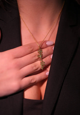 Birth Flower Necklace With Name