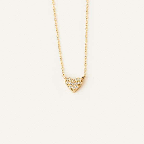 Dainty Pave Heart Necklace | Pure Silver - SOULFEEL PAKISTAN- FEEL THE LOVE 