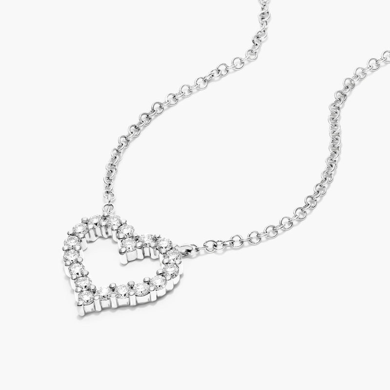 Petite Heart Diamond Necklace - SOULFEEL PAKISTAN- FEEL THE LOVE 