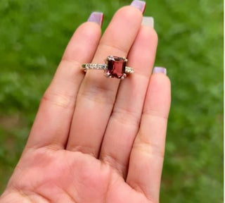 Lyla Tourmaline Ring | Pure Silver - SOULFEEL PAKISTAN- FEEL THE LOVE 