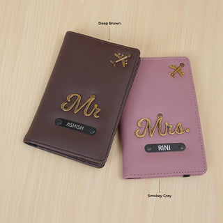 Couple Passport Cover - Mr & Mrs