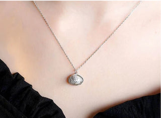 Oyster Shell & Pearl Necklace