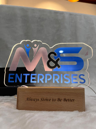 Custom Corporate Logo Lamp