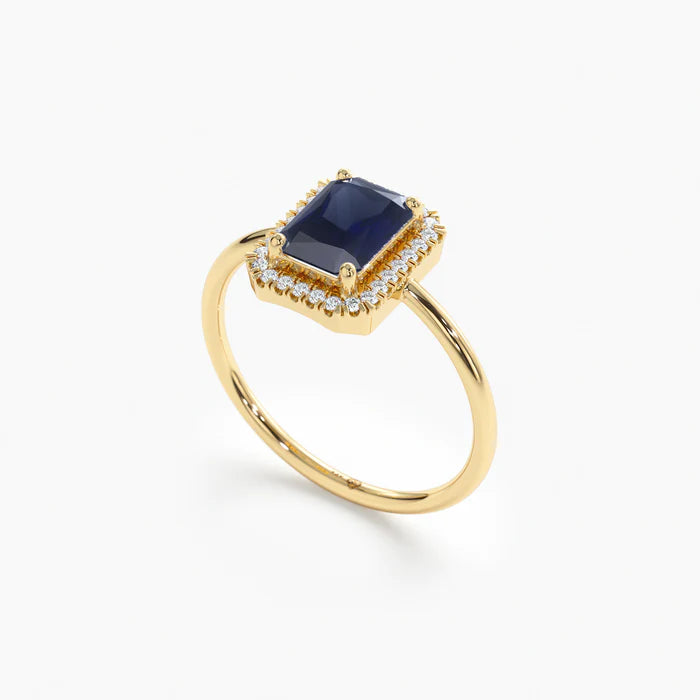 Sapphire Engagement Ring | Pure 925 Silver