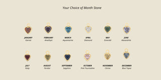 Tiny Disc Initial Birthstone Bracelet - 925 SS