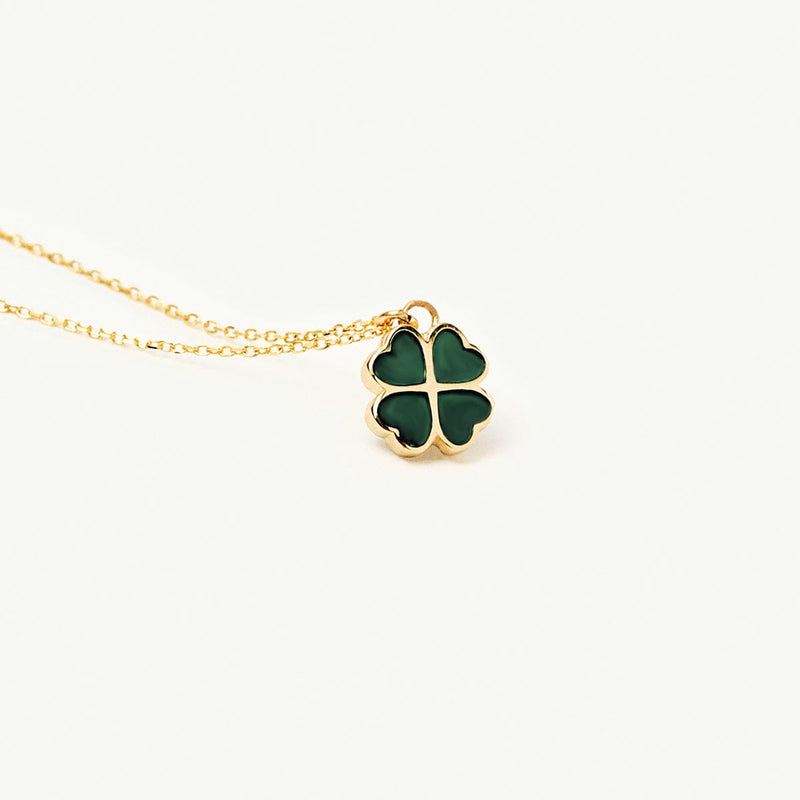 Emerald Clover Necklace - SOULFEEL PAKISTAN- FEEL THE LOVE 