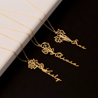 Colorful Birthflower Necklace