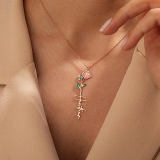 Colorful Birthflower Necklace