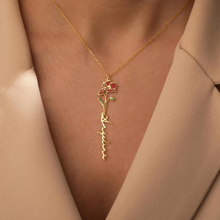 Colorful Birthflower Necklace