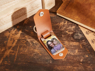 Personalized Leather Keychain - SOULFEEL PAKISTAN- FEEL THE LOVE 