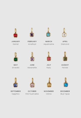 Keepsake Initial Birthstone Necklace