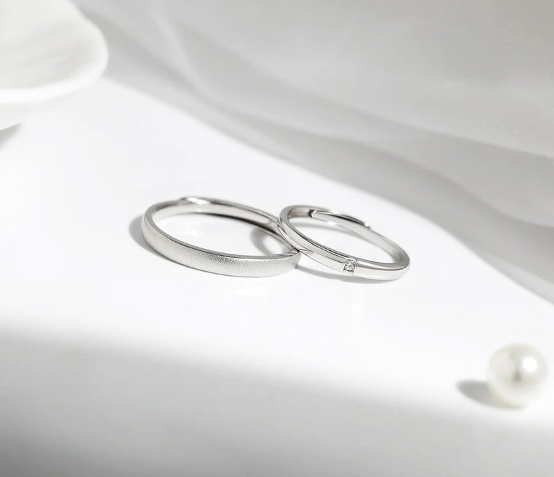 Minimalist Couple Bands | Pure Certified Silver