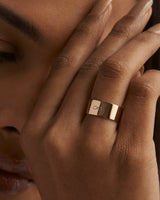 Flat Engraveable Band Ring