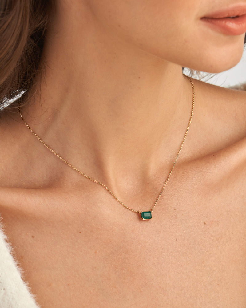 Octagon Emerald Necklace - SOULFEEL PAKISTAN- FEEL THE LOVE 