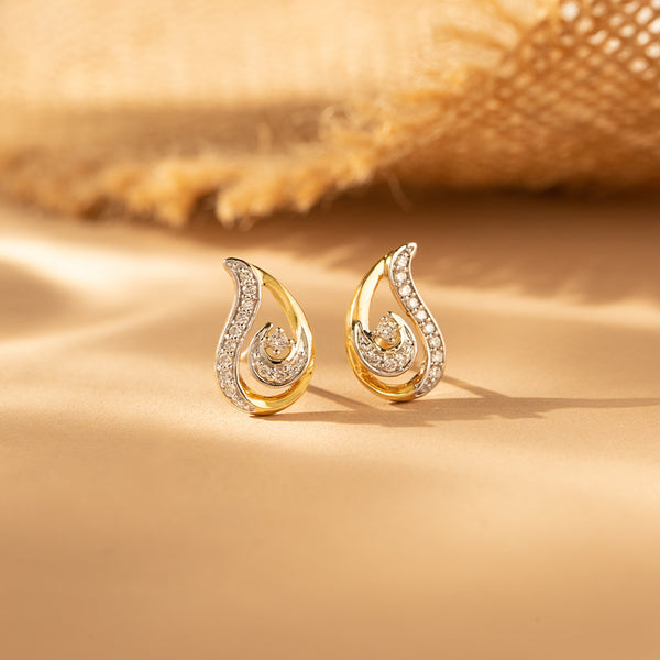 Zoey Swirl Diamond Earrings - SOULFEEL PAKISTAN- FEEL THE LOVE 