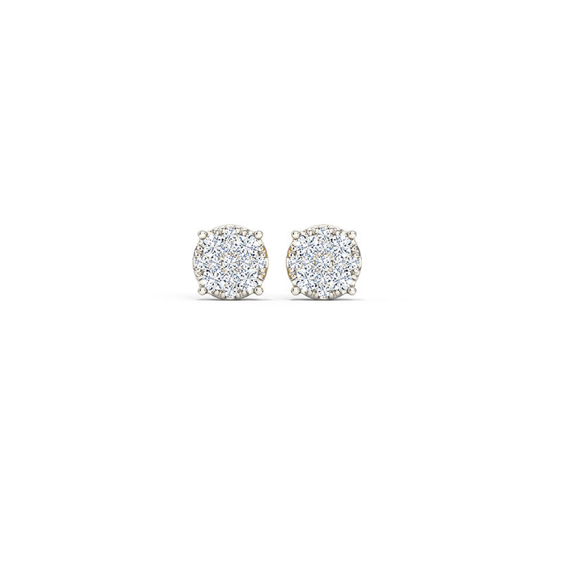 Casual Diamond Earrings - Pure Silver