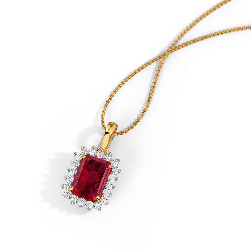 The Ruby Hazel Necklace | Pure 925 Silver | Luxury Jewel – SOULFEEL ...