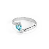 Heart Blue Topaz Ring - SOULFEEL PAKISTAN- FEEL THE LOVE 
