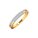 Mahira Diamond Band Ring | Pure Silver 925