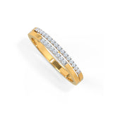 Mahira Diamond Band Ring | Pure Silver 925