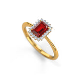Riveria Ruby Ring | 925 Silver