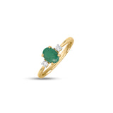 Alisha Emerald Ring - Pure 925 Silver - SOULFEEL PAKISTAN- FEEL THE LOVE 