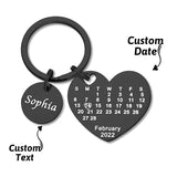 Heart Calendar Keychain - New Arrival - SOULFEEL PAKISTAN- FEEL THE LOVE 