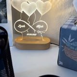 Personalized 3D Illusion Lamp - SOULFEEL PAKISTAN- FEEL THE LOVE 