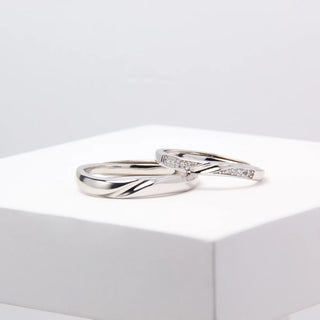 Twisted Couple Bands - Pure Certified Silver - SOULFEEL PAKISTAN- FEEL THE LOVE 