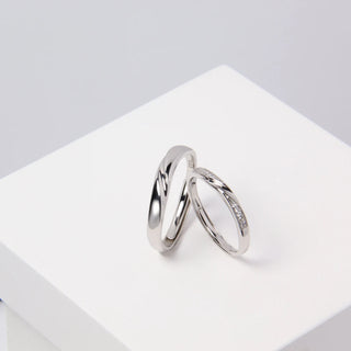 Twisted Couple Bands - Pure Certified Silver - SOULFEEL PAKISTAN- FEEL THE LOVE 