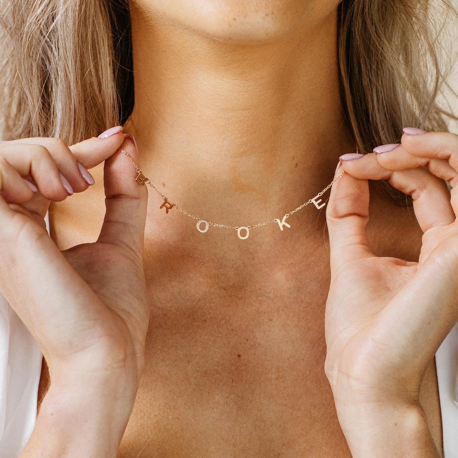 Soul feel name necklace outlet