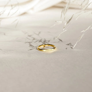 Skinny Name Ring - SOULFEEL PAKISTAN- FEEL THE LOVE 