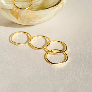 Skinny Name Ring - SOULFEEL PAKISTAN- FEEL THE LOVE 