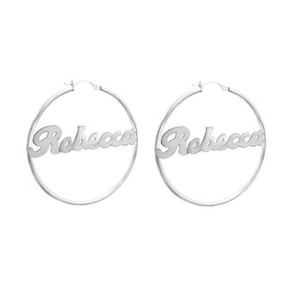 Name Hoop Earrings - SOULFEEL PAKISTAN- FEEL THE LOVE 