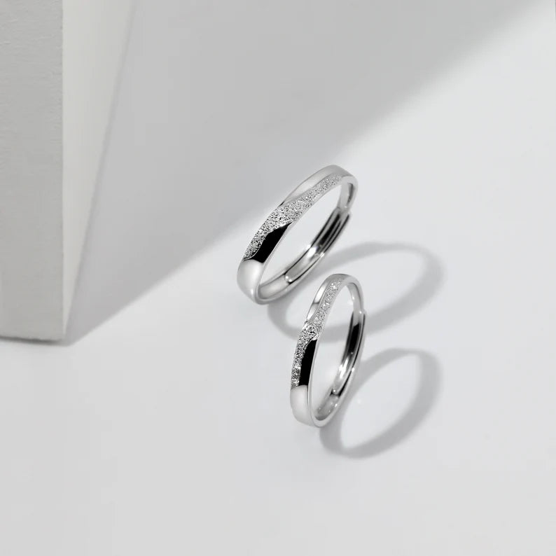 Love Couple Bands | Pure Certified Silver