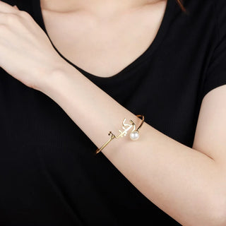 Arabic Customised Pearl Bangle - SOULFEEL PAKISTAN- FEEL THE LOVE 