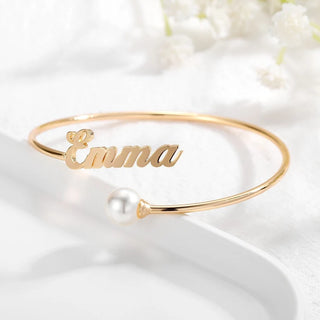 Arabic Customised Pearl Bangle - SOULFEEL PAKISTAN- FEEL THE LOVE 