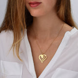 TWO HEARTS FOREVER ONE DIAMOND NECKLACE - SOULFEEL PAKISTAN- FEEL THE LOVE 