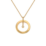 Exclusive One Diamond Circle Necklace - SOULFEEL PAKISTAN- FEEL THE LOVE 