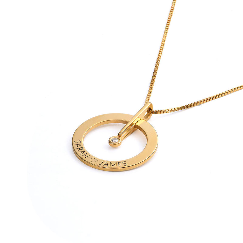 Exclusive One Diamond Circle Necklace - SOULFEEL PAKISTAN- FEEL THE LOVE 